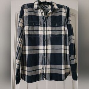 J.Crew | Navy Plaid Button-Up Shirt